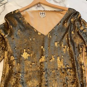 Sequin Haute Hippie cocktail dress